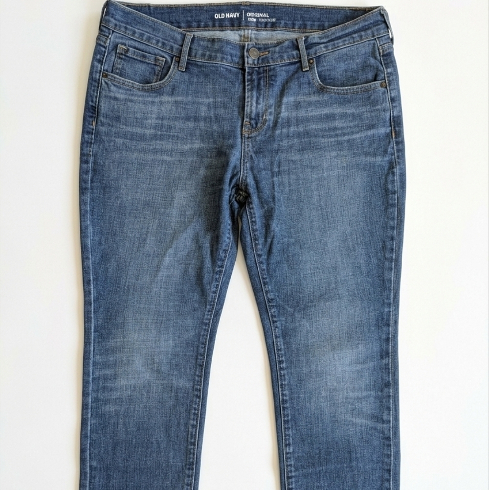 Old Navy The Original Mid-Rise Bootcut Jeans - Women’s Size 12 Short - Blue